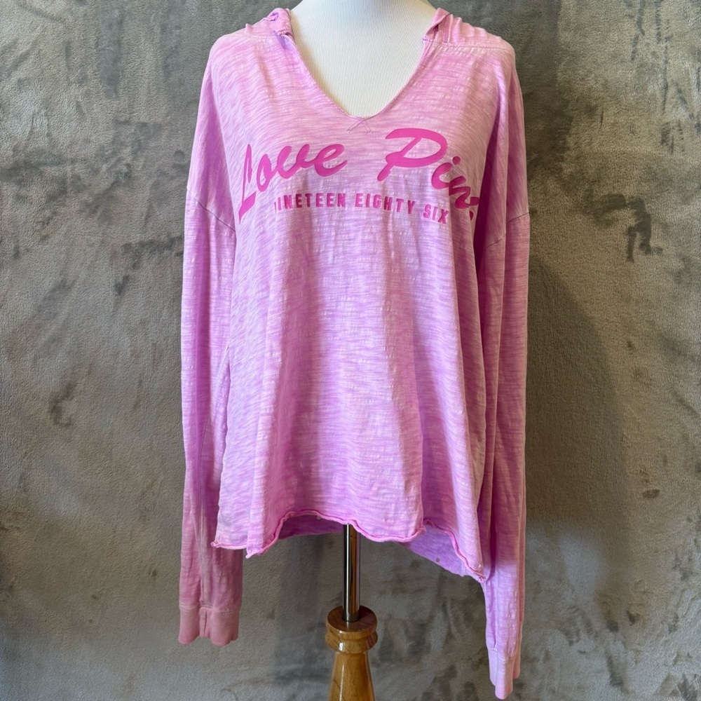 PINK Victoria's Secret Lightweight Hoodie Long Sleeve Sz M